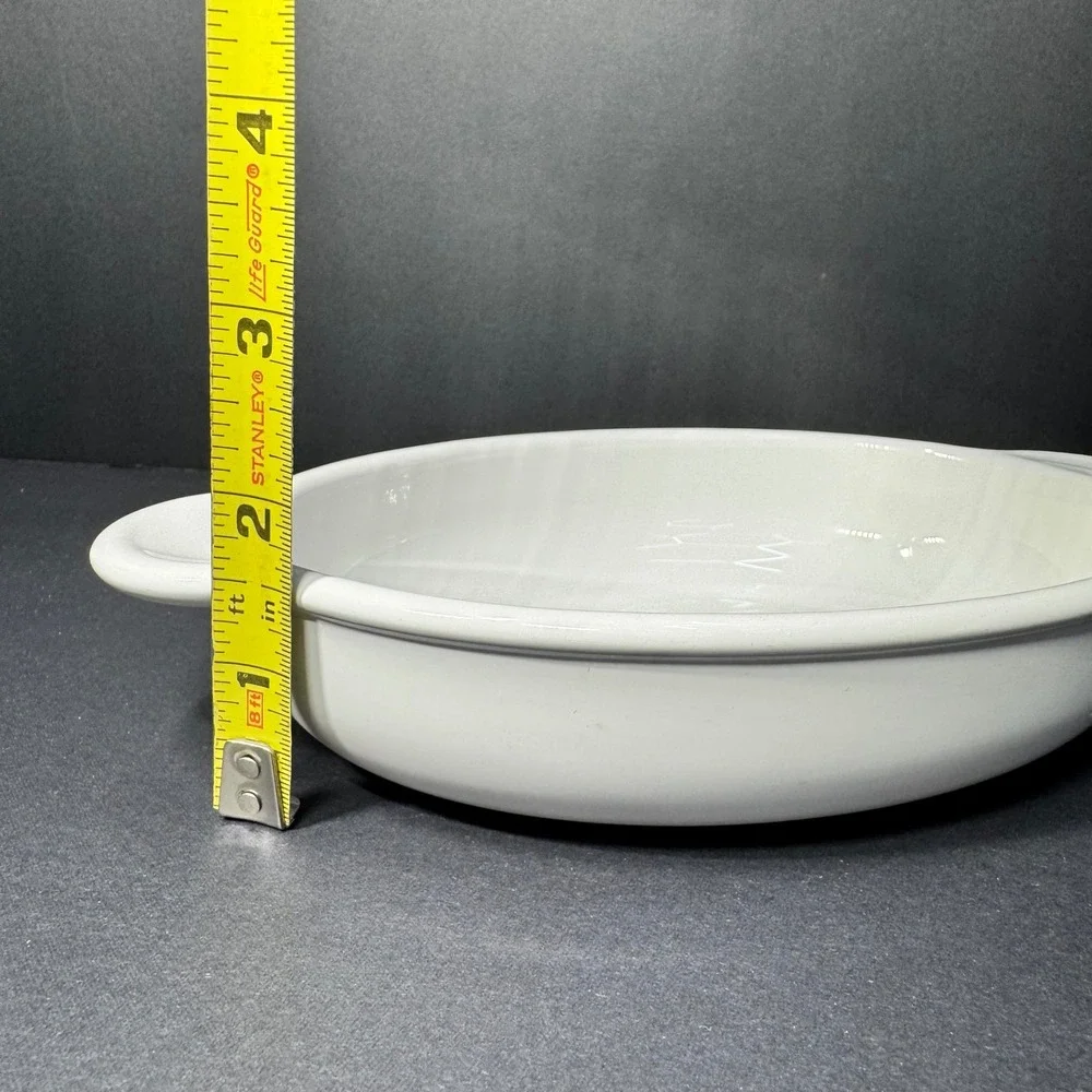 Corning Ware VTG P-14-B‎ White Oval Baking Gratin Dish 14oz. Oven Microwave Safe